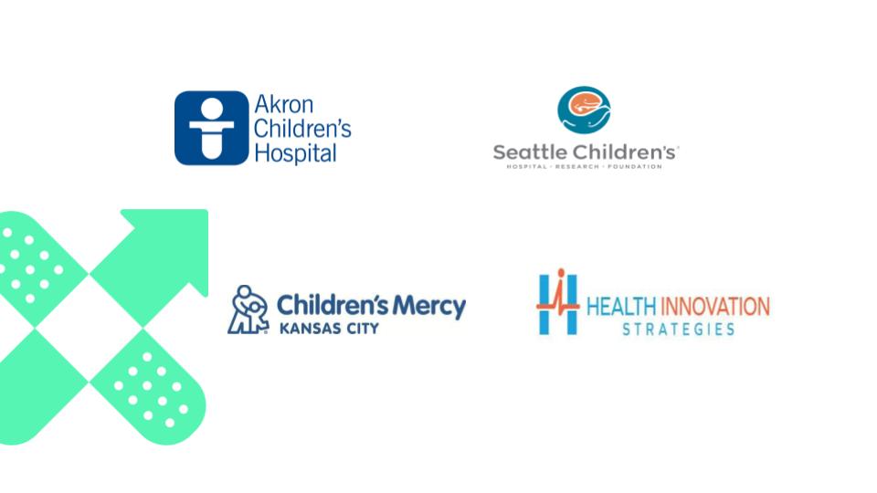 Akron Children's Hospital - Seattle Children's Hospital - Research - Foundation - Children's Mercy Kansas City - Health Innovation Strategies Composite Logo